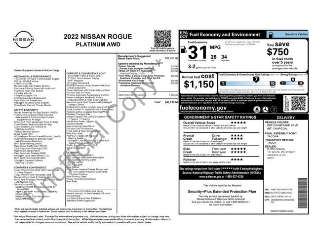 2022 Nissan Rogue Platinum