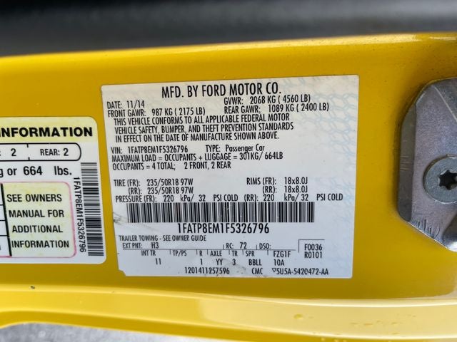 2015 Ford Mustang V6