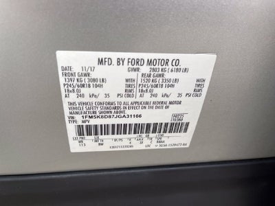 2018 Ford Explorer XLT