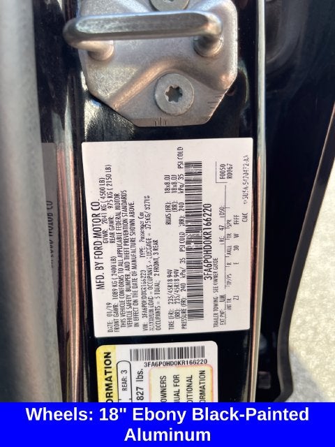 2019 Ford Fusion SE