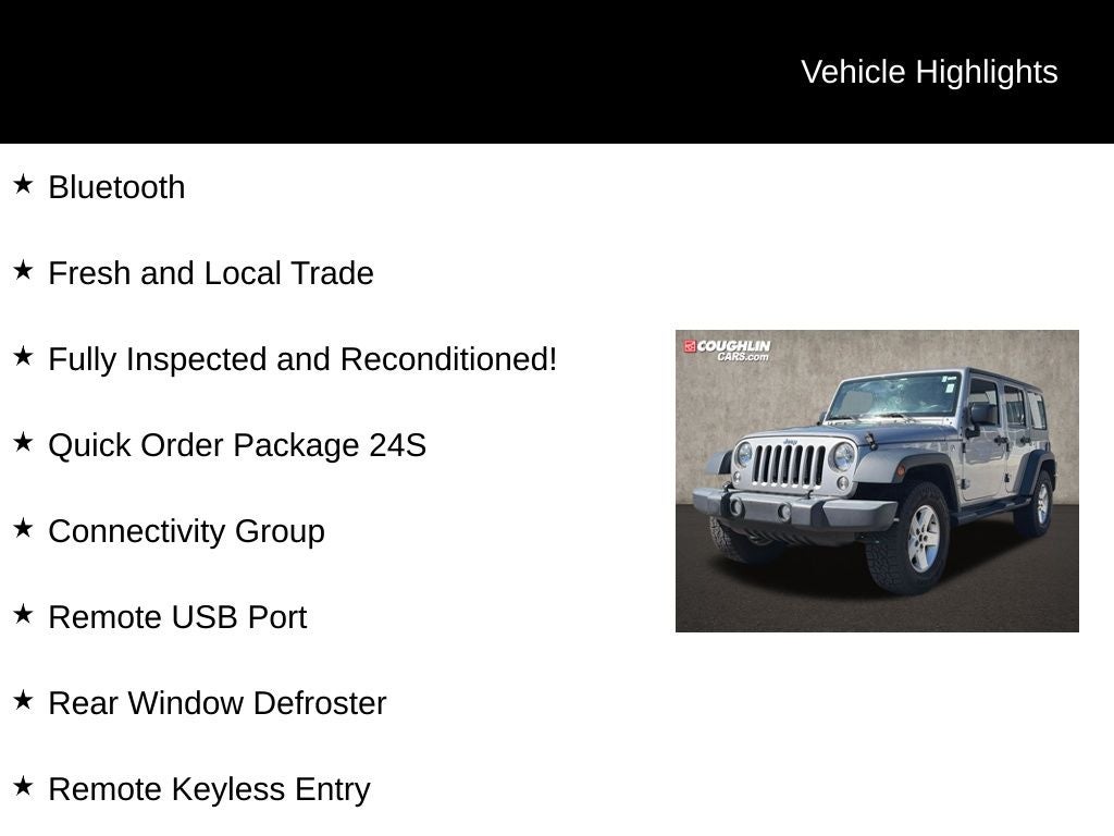 2017 Jeep Wrangler Unlimited Sport