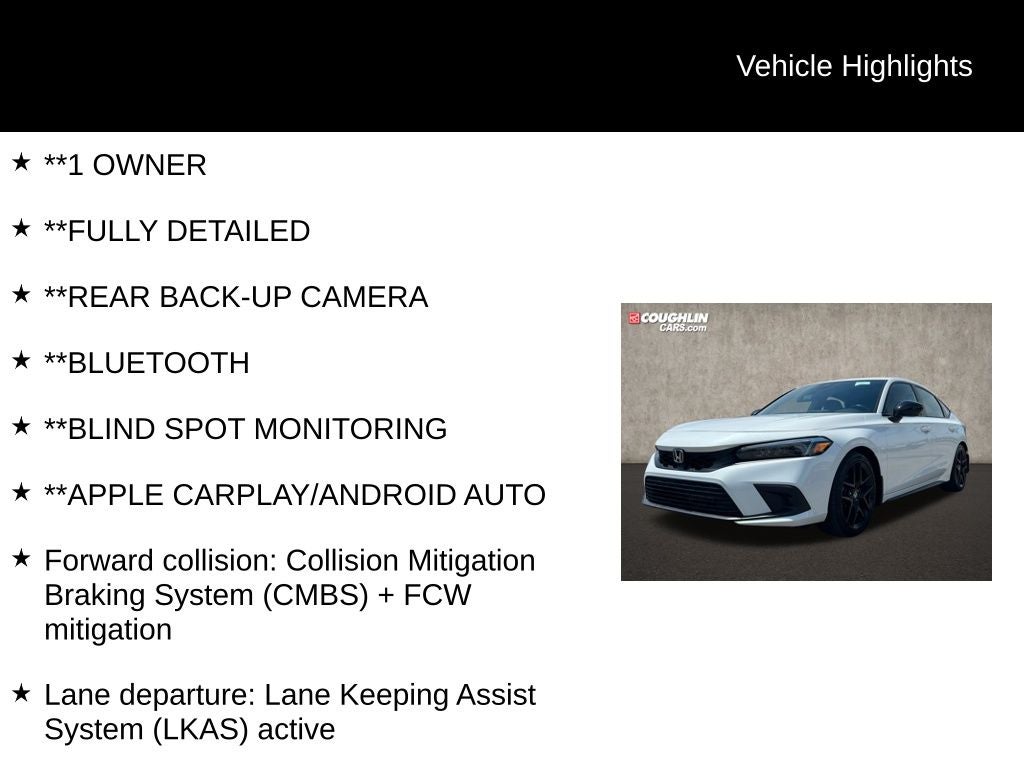 2022 Honda Civic Sport