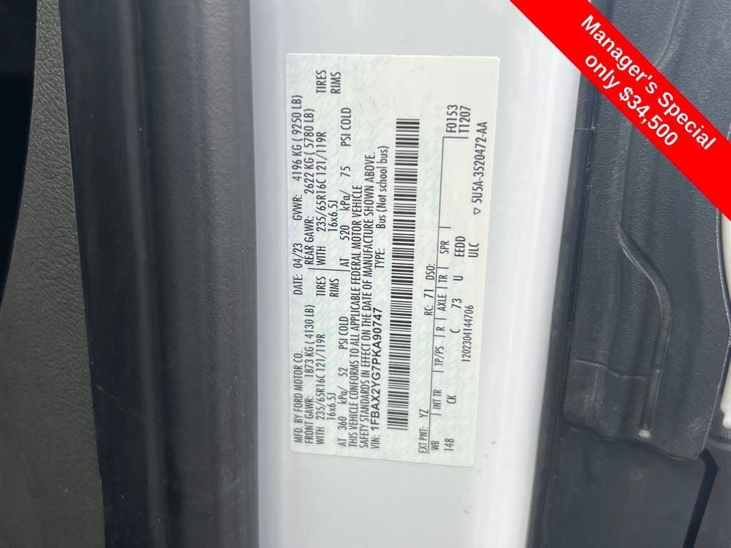 2023 Ford Transit-350 XLT