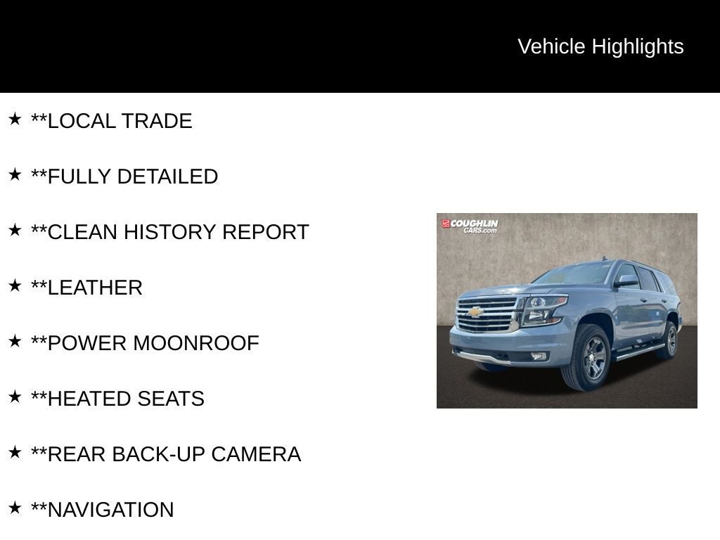 2016 Chevrolet Tahoe LT Z71