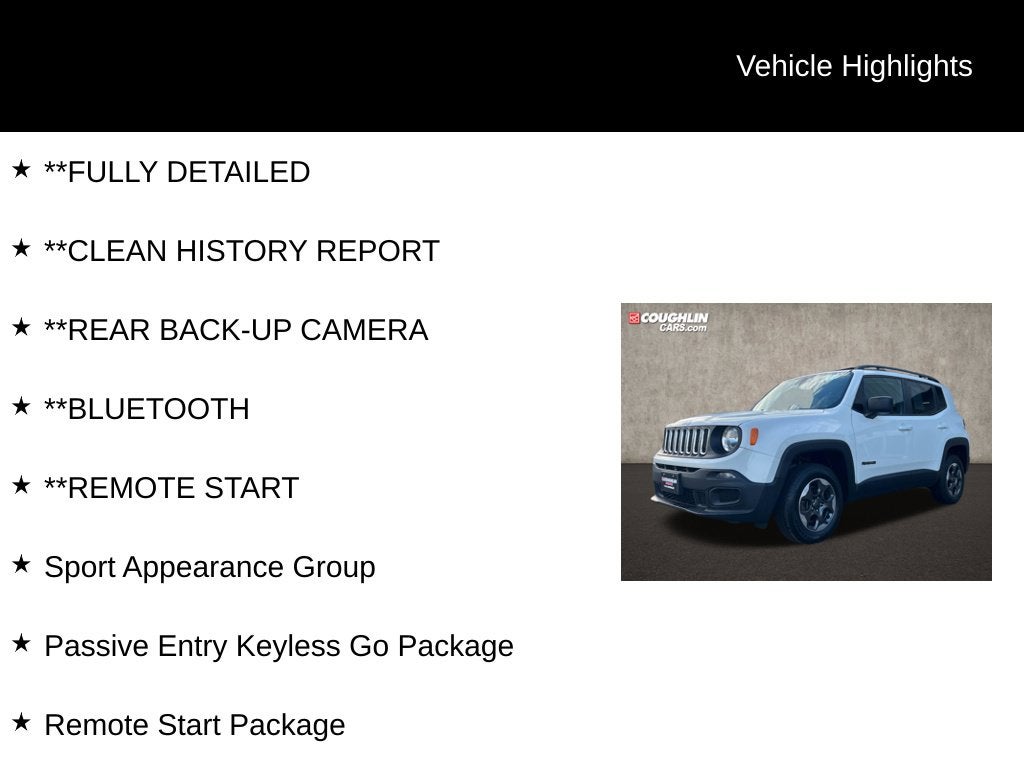 2016 Jeep Renegade Sport