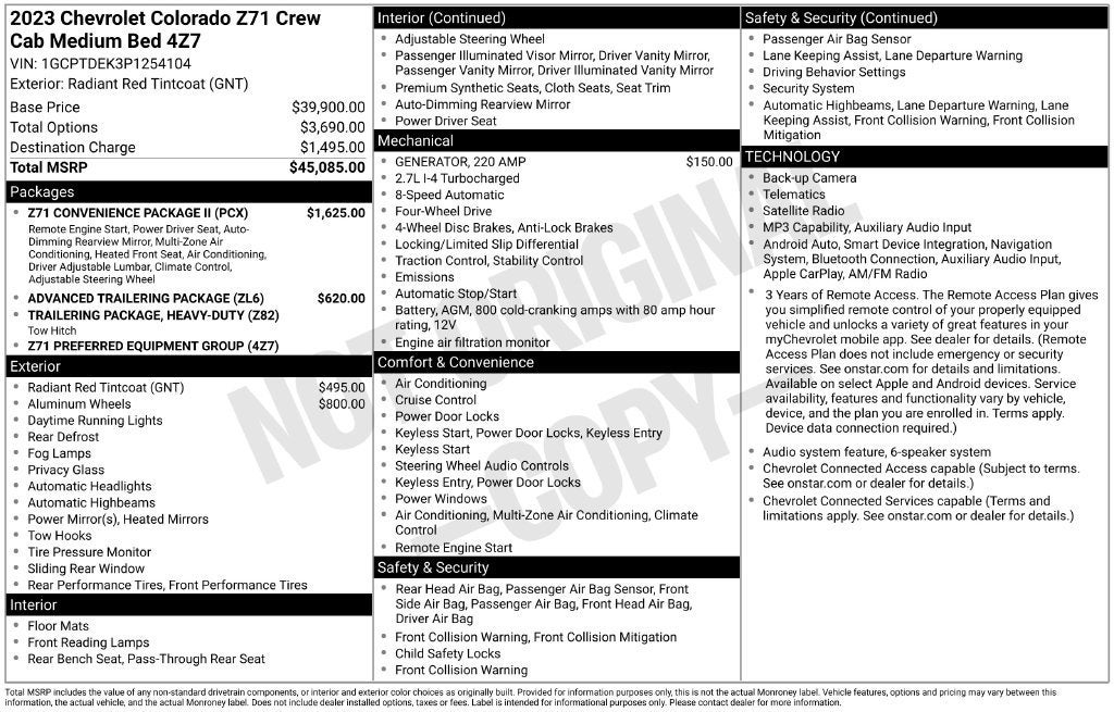 2023 Chevrolet Colorado 4WD Z71