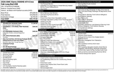 2026 GMC Sierra 3500 HD AT4