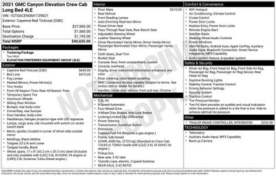 2021 GMC Canyon 4WD Elevation