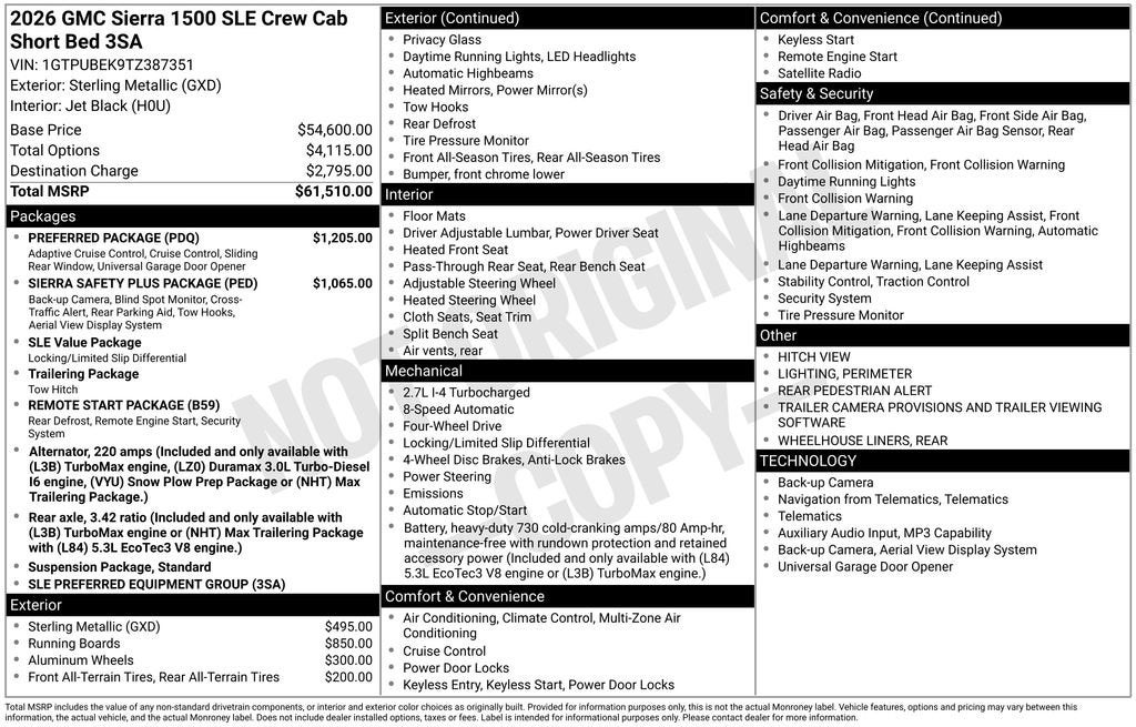 2026 GMC Sierra 1500 SLE - Photo 26