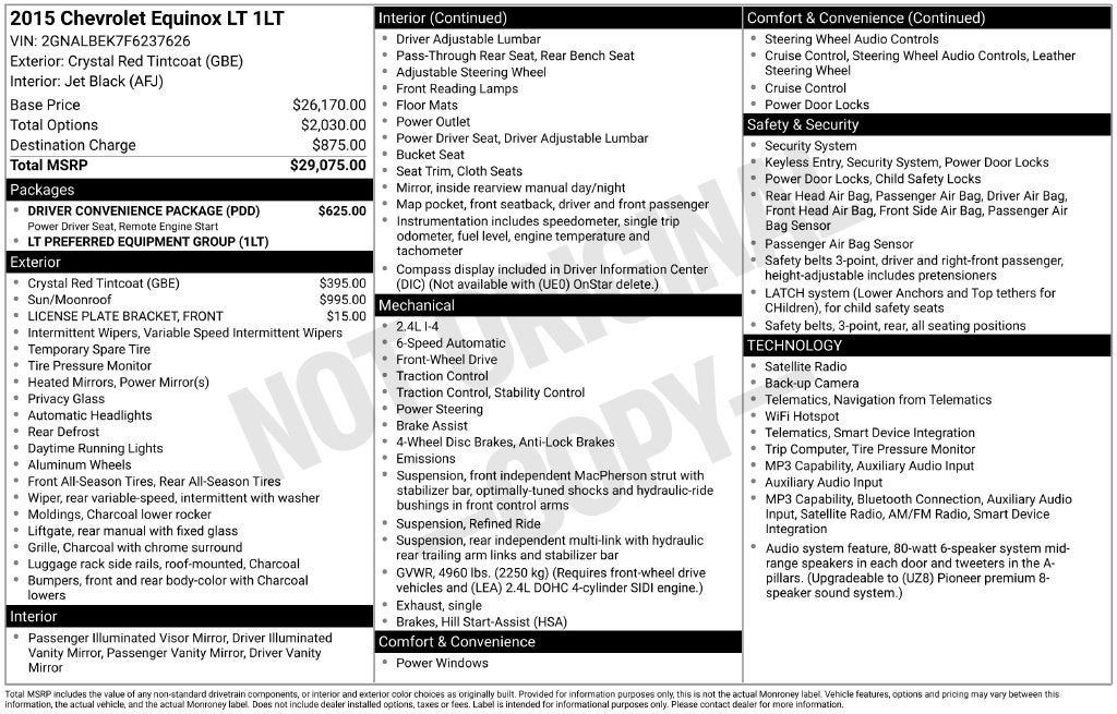 2015 Chevrolet Equinox LT