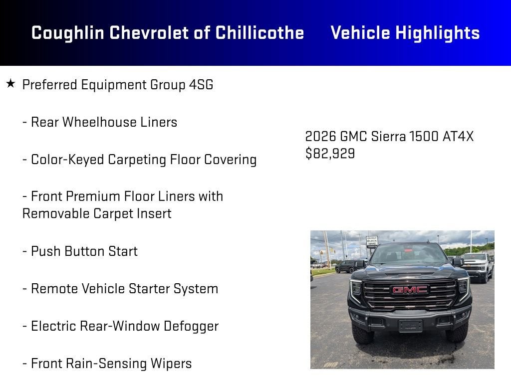 2026 GMC Sierra 1500 AT4X