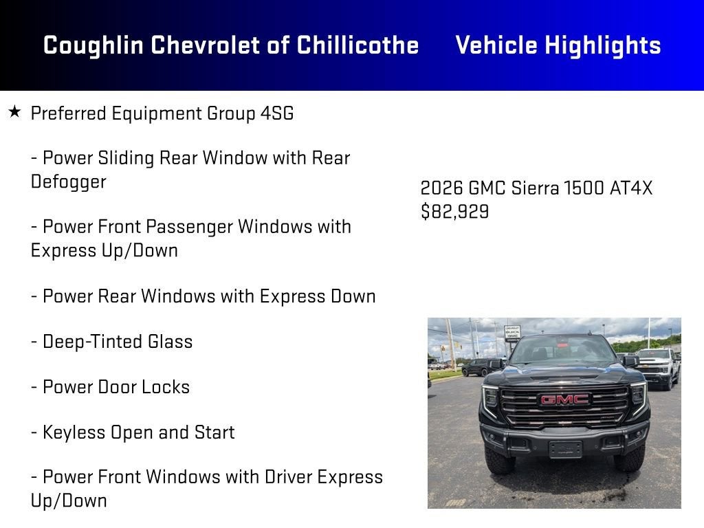 2026 GMC Sierra 1500 AT4X