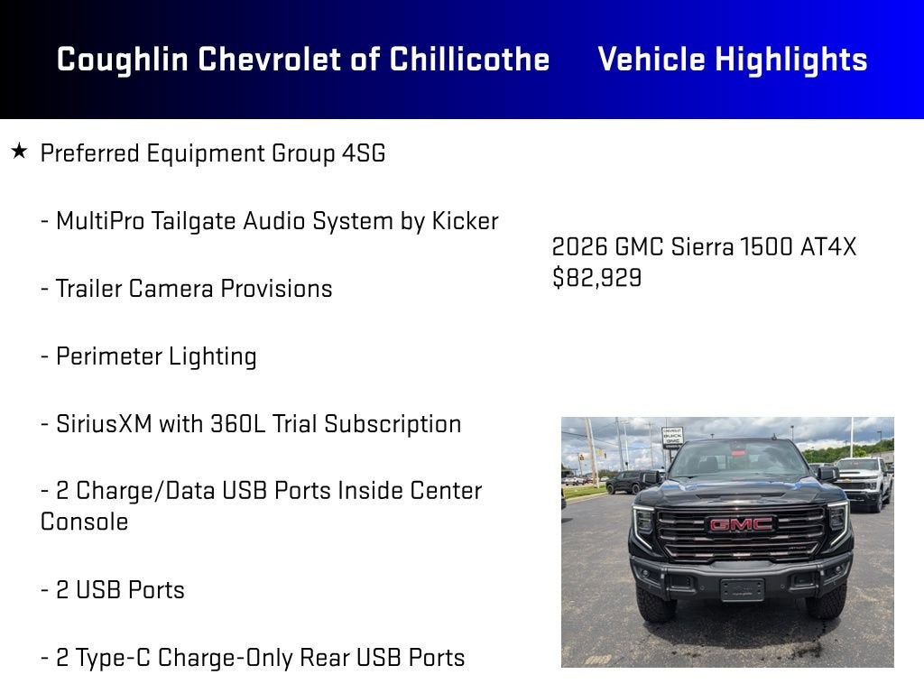 2026 GMC Sierra 1500 AT4X