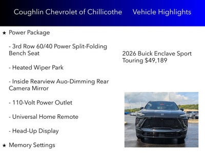 2026 Buick Enclave Sport Touring