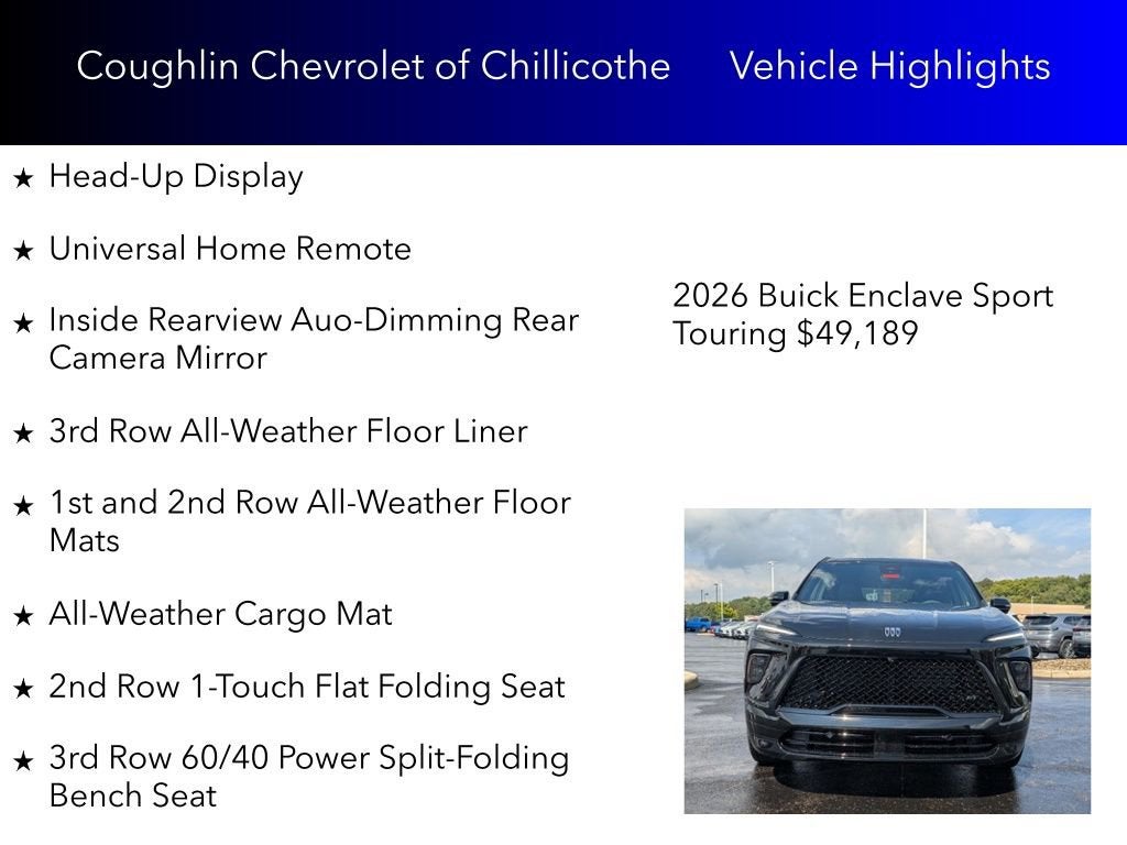 2026 Buick Enclave Sport Touring