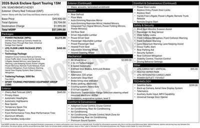 2026 Buick Enclave Sport Touring