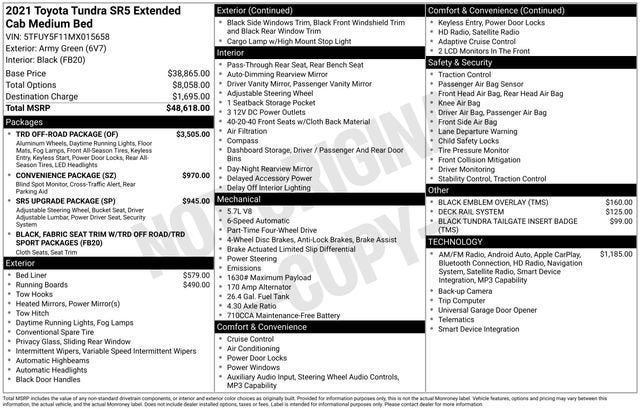 2021 Toyota Tundra 4WD SR