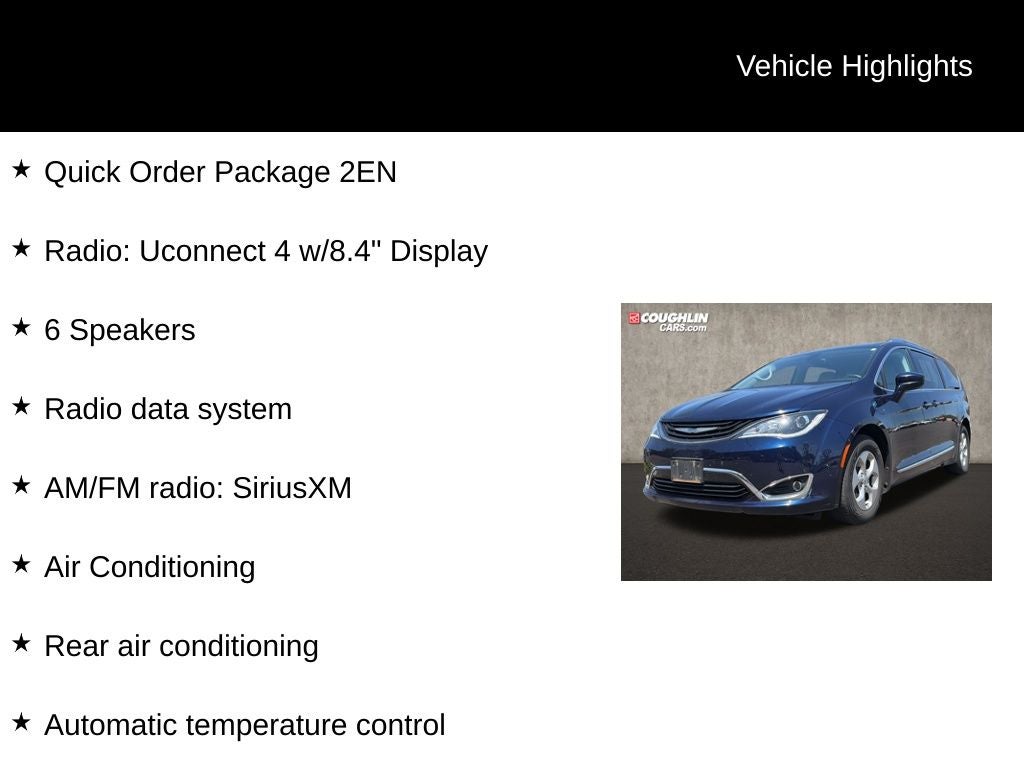 2018 Chrysler Pacifica Hybrid Touring L