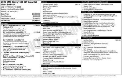 2026 GMC Sierra 1500 SLT