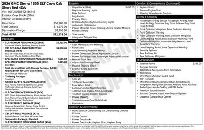 2026 GMC Sierra 1500 SLT