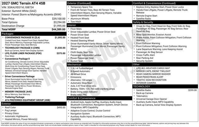 2027 GMC Terrain AT4