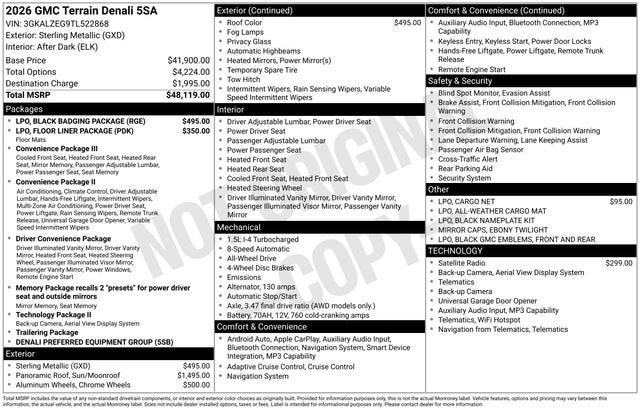 2026 GMC Terrain Denali - Photo 24