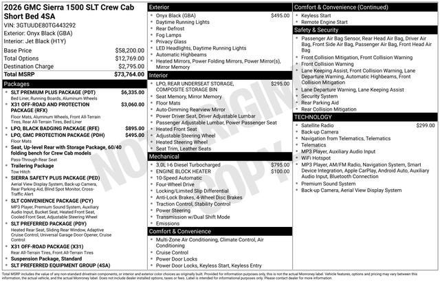 2026 GMC Sierra 1500 SLT