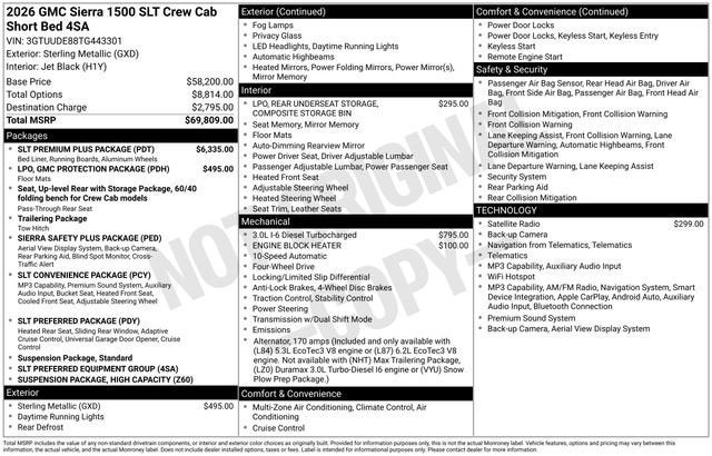 2026 GMC Sierra 1500 SLT
