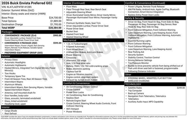 2026 Buick Envista Preferred