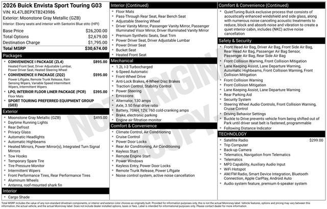 2026 Buick Envista Sport Touring