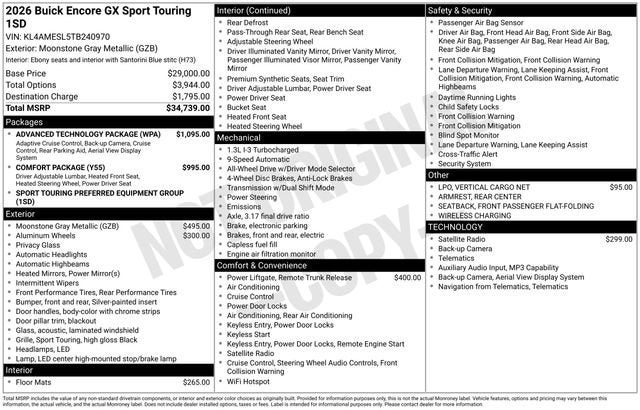 2026 Buick Encore GX Sport Touring