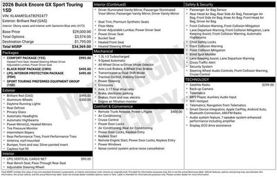 2026 Buick Encore GX Sport Touring