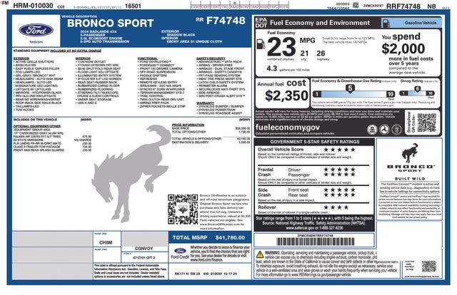 2024 Ford Bronco Sport Badlands