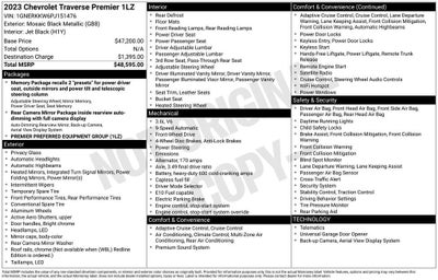 2023 Chevrolet Traverse Premier