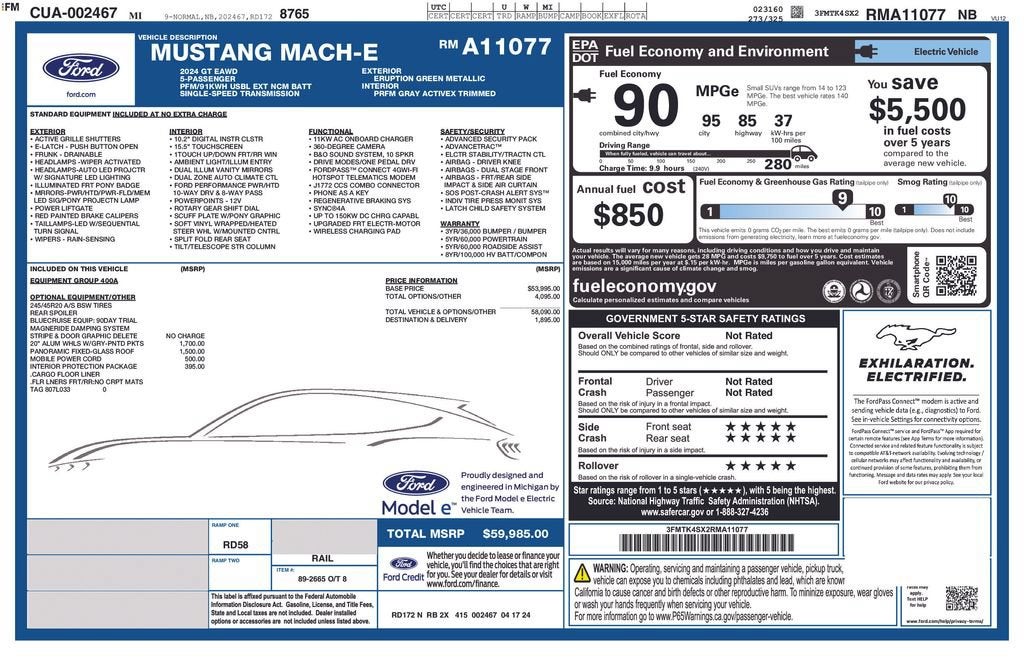 2024 Ford Mustang Mach-E GT