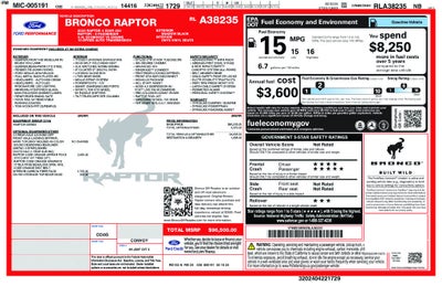 2024 Ford Bronco Raptor