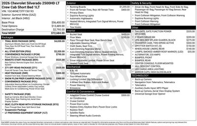 2026 Chevrolet Silverado 2500 HD LT