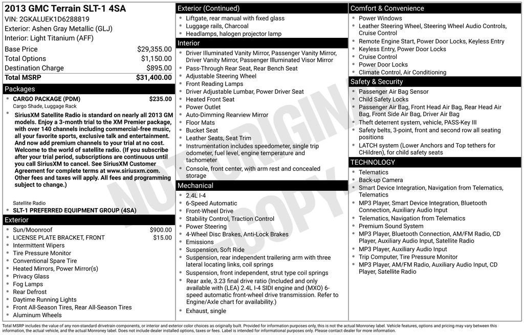 2013 GMC Terrain SLT