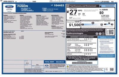 2020 Ford Fusion SE